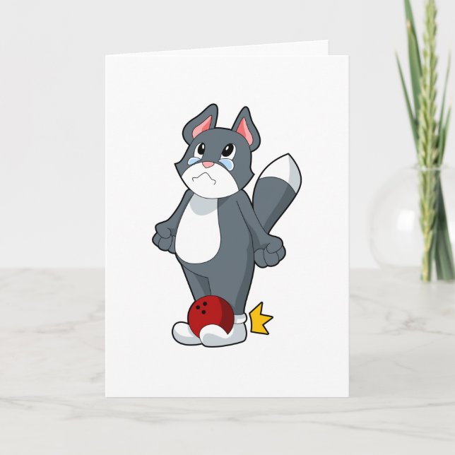 Carte Boule de bowling de chat (Devant)