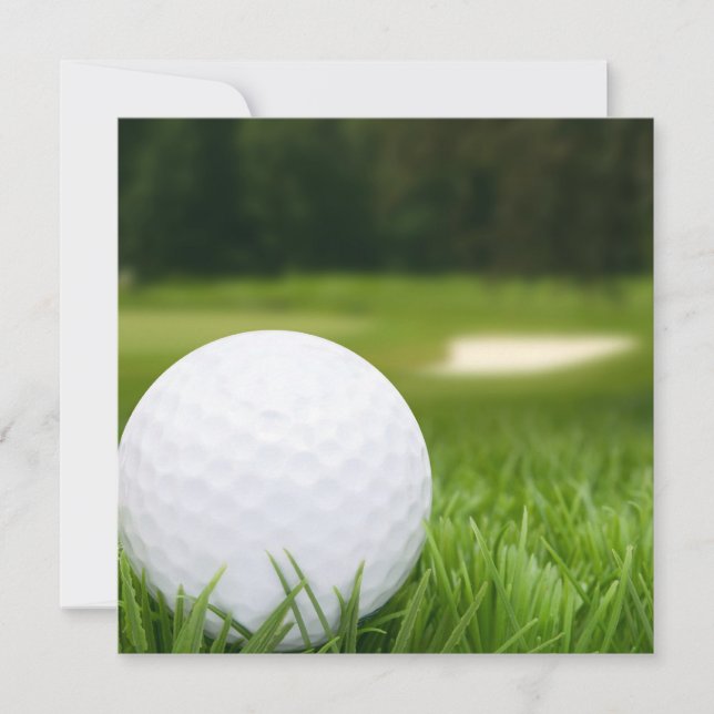 Carte Boule De Golf En Herbe (Devant)