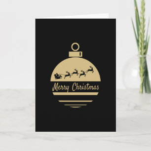 Carte Boule de Noël Joyeux Noël