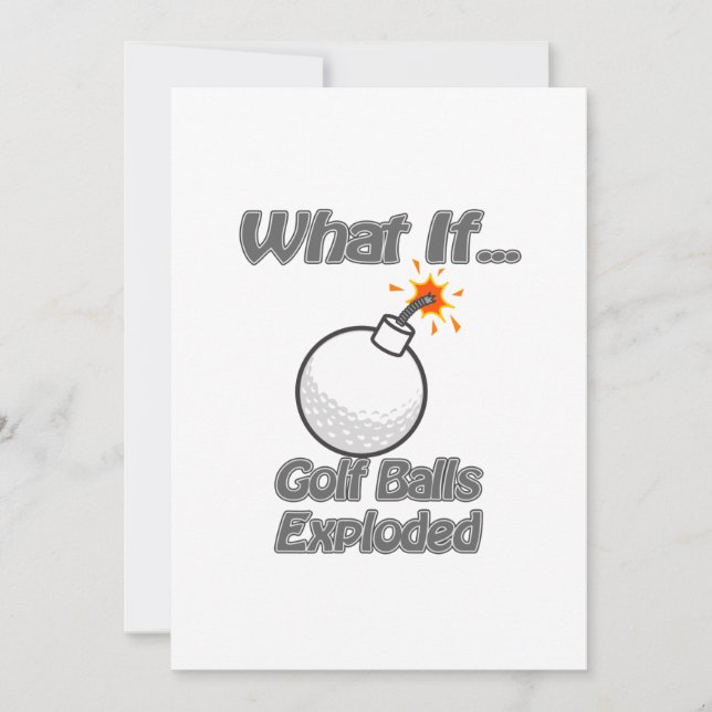 Carte Boules de golf explosées (Devant)