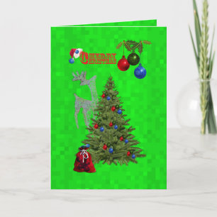 Carte Boules De Pelouse Pour Cadeaux De Noël,