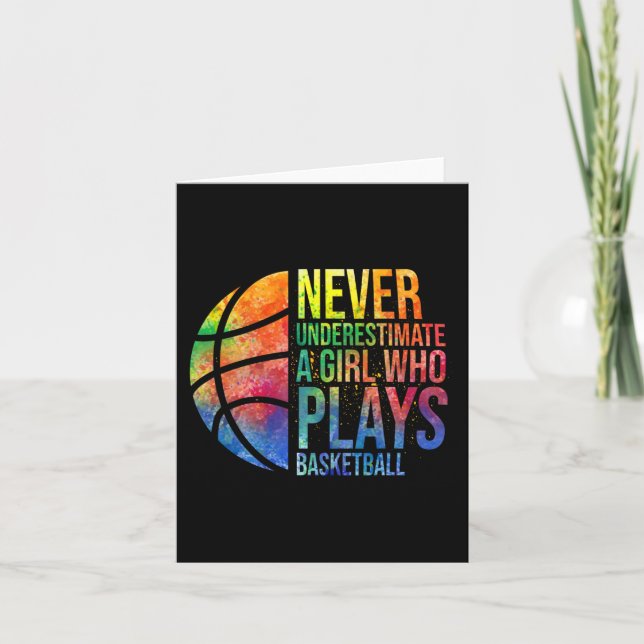 Carte Boules Filles Ne Sous-Estiment Jamais Une Fille Qu (Devant)