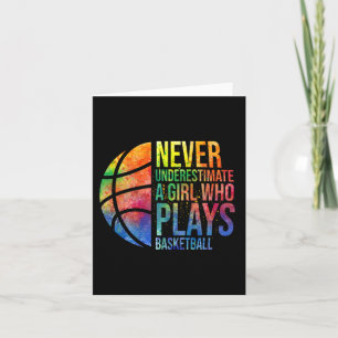 Carte Boules Filles Ne Sous-Estiment Jamais Une Fille Qu