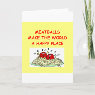 Carte boulettes de viande