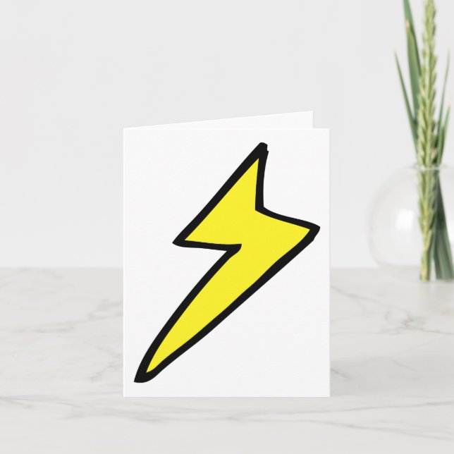 Carte Boulon de foudre jaune (Devant)