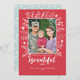 Carte Bountiful Christmas Holiday Flat Card