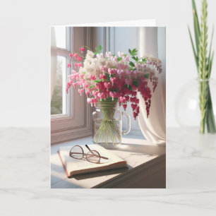Carte Bouquet Coeur Saignant Avec Livre