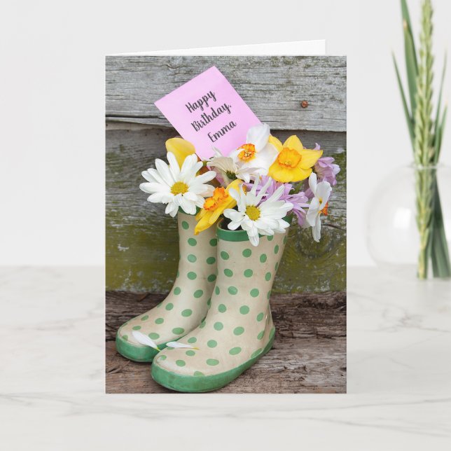 Carte Bouquet d'anniversaire (Devant)