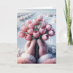 Carte Bouquet d'anniversaire néerlandais Tulip