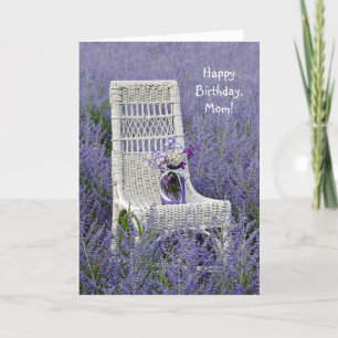 Carte Bouquet d'anniversaire pourpre
