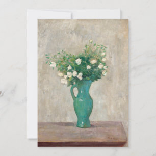 Carte Bouquet dans un vase vert   Tadeusz Makowski