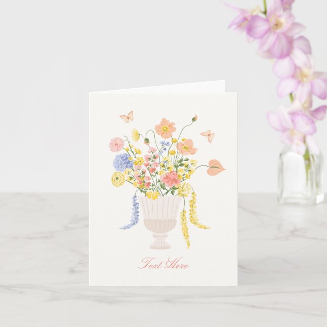 Carte Bouquet de fleurs (Orchidée)
