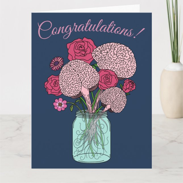 Carte Bouquet de fleurs cérébrales (Devant)
