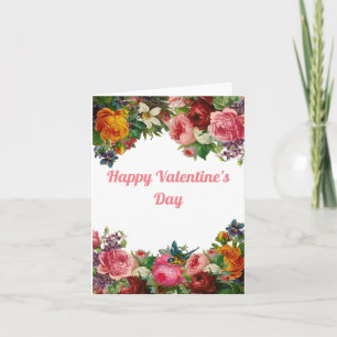 Carte Bouquet de fleurs de la Saint-Valentin