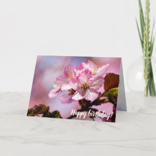 Carte Bouquet de fleurs de sakura époustouflantes de cou