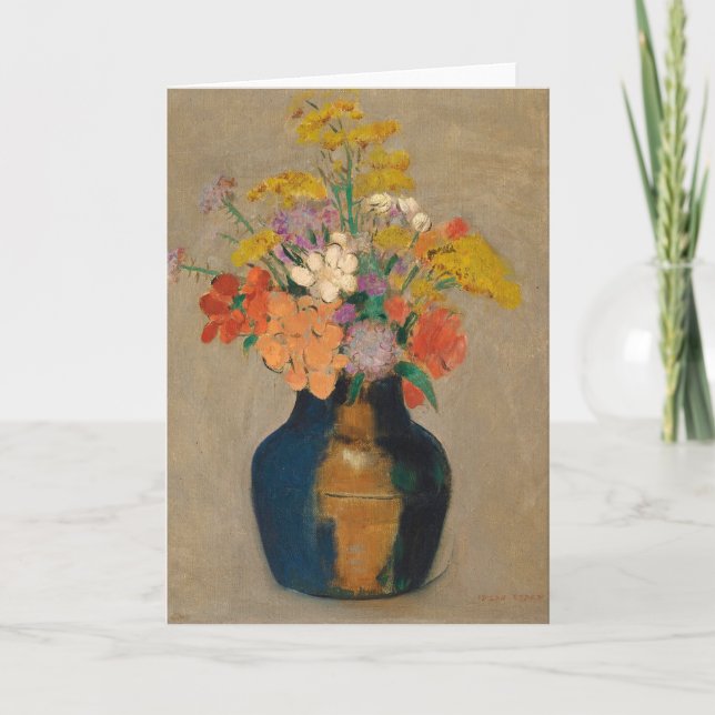Carte Bouquet de Fleurs | Odilon Redon (Devant)