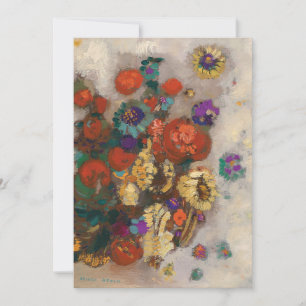 Carte Bouquet de Fleurs   Odilon Redon