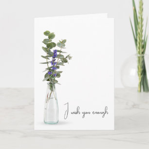 Carte Bouquet de fleurs violettes Anniversaire