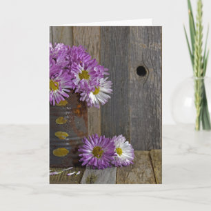 Carte bouquet de l'anniversaire-maman de l'ami dans la