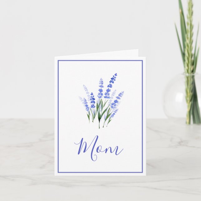 Carte Bouquet de lavande aquarelle (Devant)