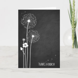 Carte Bouquet de pissenlit blanc sur le tableau de bord 