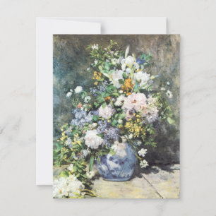 Carte Bouquet de printemps de Pierre Renoir, Fleurs Vint