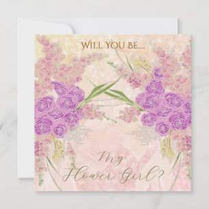 Carte Bouquet de rose à ruban léger Rouge soleil couchan