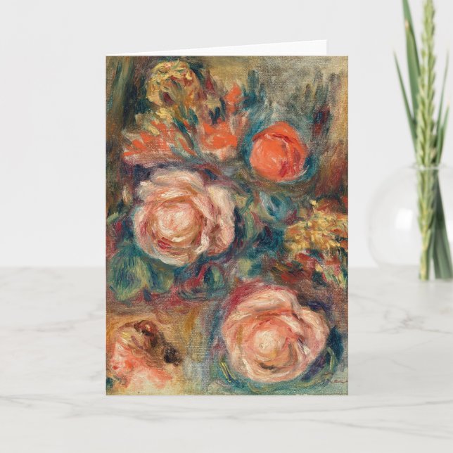 Carte Bouquet de Rose | Renoir (Devant)