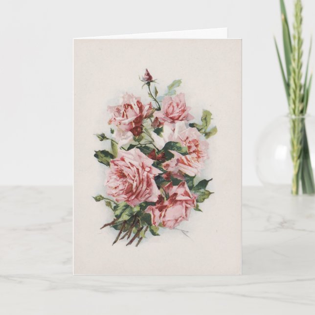 Carte Bouquet de roses de la Fête des mères (Devant)