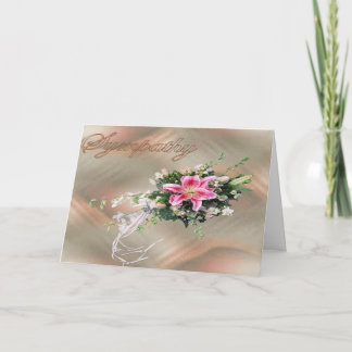 Carte Bouquet de sympathie