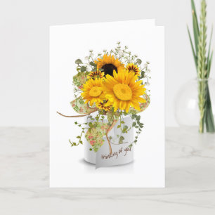 Carte bouquet de tournesol en rouleau de papier toilette