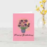 Bouquet Floral Anniversaire Rose Intérieur Vierge