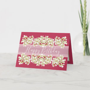 Carte Bouquet floral chic Fleurs d'orchidées blanches An