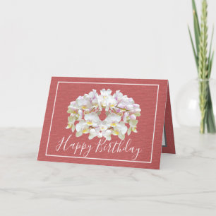 Carte Bouquet floral Orchidées blanches Chic Floral Anni