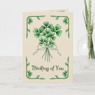 Carte Bouquet shamrock
