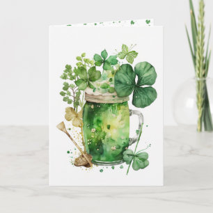 Carte Bouquet Shamrock de la Saint-Patrick