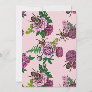 Carte Bouquets et tarantula