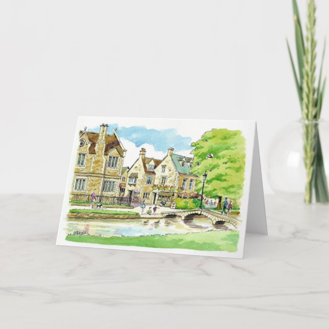 Carte Bourton sur l'eau, Gloucestershire (Devant)