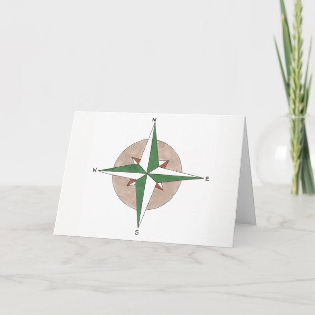 Carte Boussole dans la bonne direction Félicats (Devant)