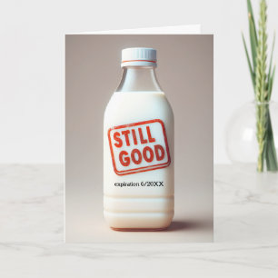 Carte Bouteille De Lait Anniversaire Avec Date D'Expirat