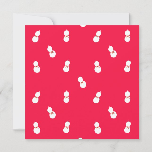 Carte Bouteille Gourd avec Motif de ruban (Devant)
