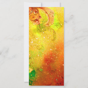 CARTE BOUTEILLE MAGIQUE EN ÉCLAIRAGE D'OR