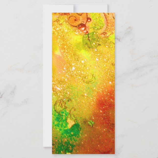 CARTE BOUTEILLE MAGIQUE EN ÉCLAIRAGE D'OR (Devant)