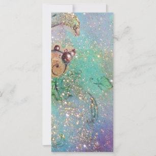 CARTE BOUTEILLE MAGIQUE EN ÉCLAIRAGE D'OR