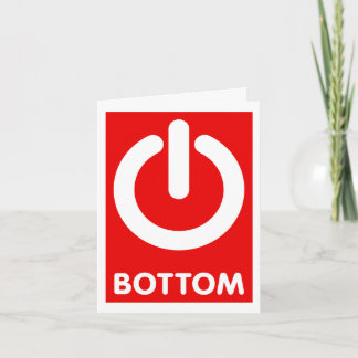 Carte Bouton du bas de l'alimentation