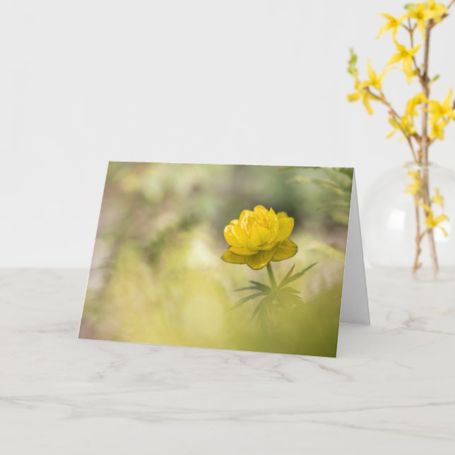 Carte Bouton jaune (Fleur jaune)