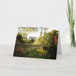 Carte Bow Bridge en Automne, Central Park, New York