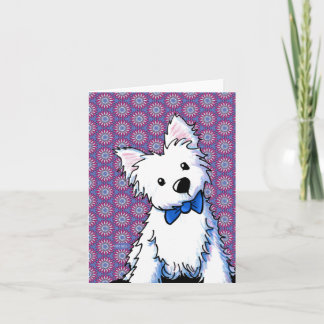 Carte Bow Tie Westie 