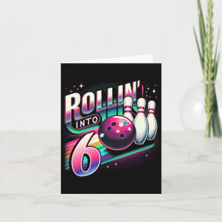 Carte Bowling Anniversaire Rouler Dans 6 Party 6ème Anni