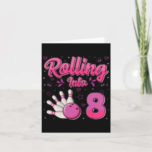 Carte Bowling Boy Girl Birthday Rolling En 8 Funny 8ème